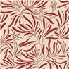 Red wallpaper with minimalist leaves · Caselio Solstice 107921869