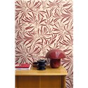 Papel pintado rojo de hojas minimalistas · Caselio Solstice 107921869