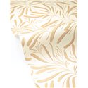 Papier peint marron à feuilles minimalistes · Caselio Solstice 107922153