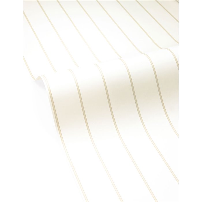 Papel pintado blanco de rayas finas bicolor · Caselio Solstice 107930181
