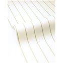 Papel pintado blanco y verde de rayas dobles · Caselio Solstice 107937758