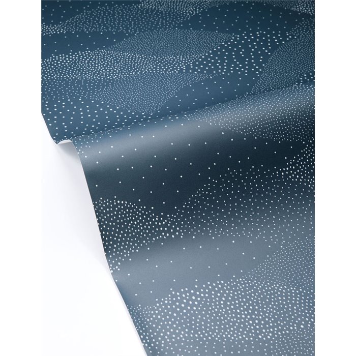 Papel pintado paisaje abstracto azul · Caselio Solstice 107946085