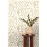 Wallpaper brown abstract labyrinth design · Caselio Solstice 107953213
