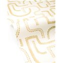 Wallpaper brown abstract labyrinth design · Caselio Solstice 107953213