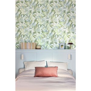 Wallpaper with pastel floral design 2