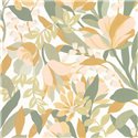 Papel pintado floral exuberante en tonos verdes · Caselio Solstice 107967753