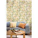 Papel pintado floral exuberante en tonos verdes · Caselio Solstice 107967753