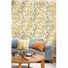 Papel pintado floral exuberante en tonos verdes · Caselio Solstice 107967753