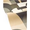 Beige and black geometric arch wallpaper · Caselio Forma 107841090