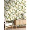 Green retro geometric wallpaper · Caselio Forma 107847070