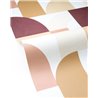 Papier peint géométrique rouge esprit rétro · Caselio Forma 107848080