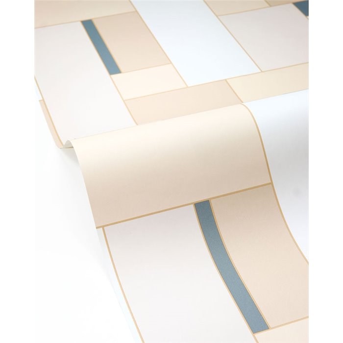 Papel pintado multicolor de mosaico geométrico · Caselio Forma 107851060