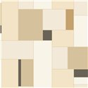 Beige and black linear mosaic wallpaper · Caselio Forma 107851199
