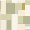 Papel pintado verde de mosaico geométrico lineal · Caselio Forma 107857005