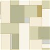 Green linear geometric mosaic wallpaper