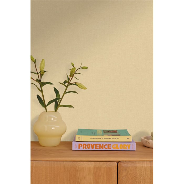 Sandfarbene Tapete mit Bouclé-Effekt · Caselio Cocoon 107992273