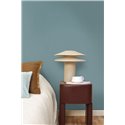 Papel pintado azul con aspecto de tejido bouclé · Caselio Cocoon 107996260