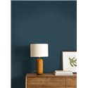 Papel pintado azul petróleo de inspiración bouclé · Caselio Cocoon 107996449