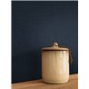 Blaue Unitapete mit Textileffekt · Caselio Cocoon 107996585