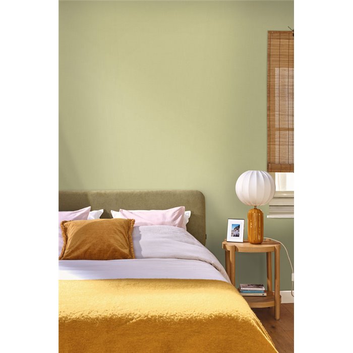 Papel pintado pistacho con acabado textil · Caselio Cocoon 107997632