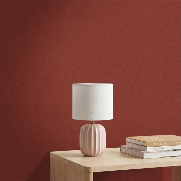 Papier peint rouge effet bouclette · Caselio Cocoon 107998050