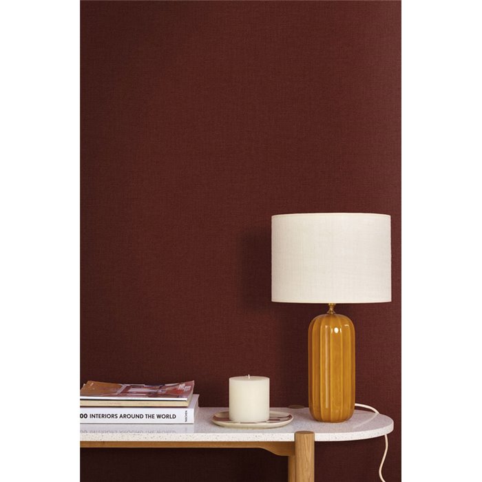Burgundy bouclé effect wallpaper · Caselio Cocoon 107998126