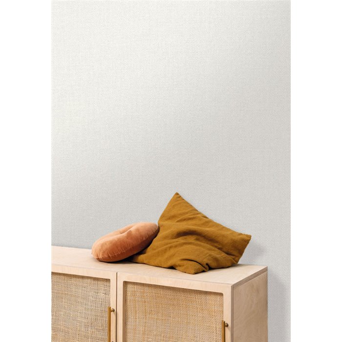 Papel pintado gris claro de aire bouclé · Caselio Cocoon 107999123