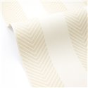 Papier peint rayures chevron beige · Caselio Cocoon 108021000