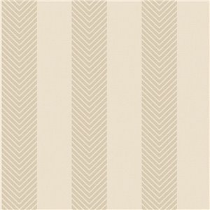 Papel pintado de rayas en espiga marrón