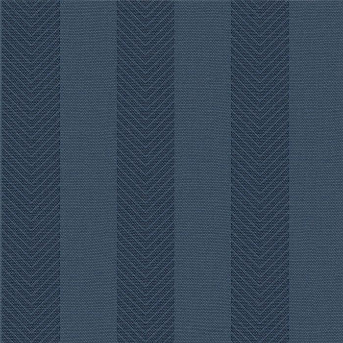Papel pintado de rayas en espiga azul · Caselio Cocoon 108026021