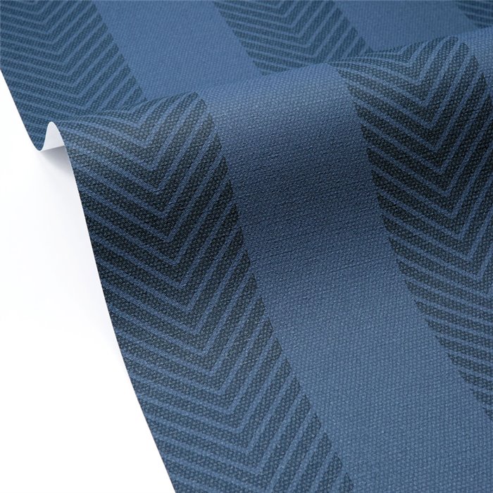 Papier peint rayures chevrons bleu · Caselio Cocoon 108026021