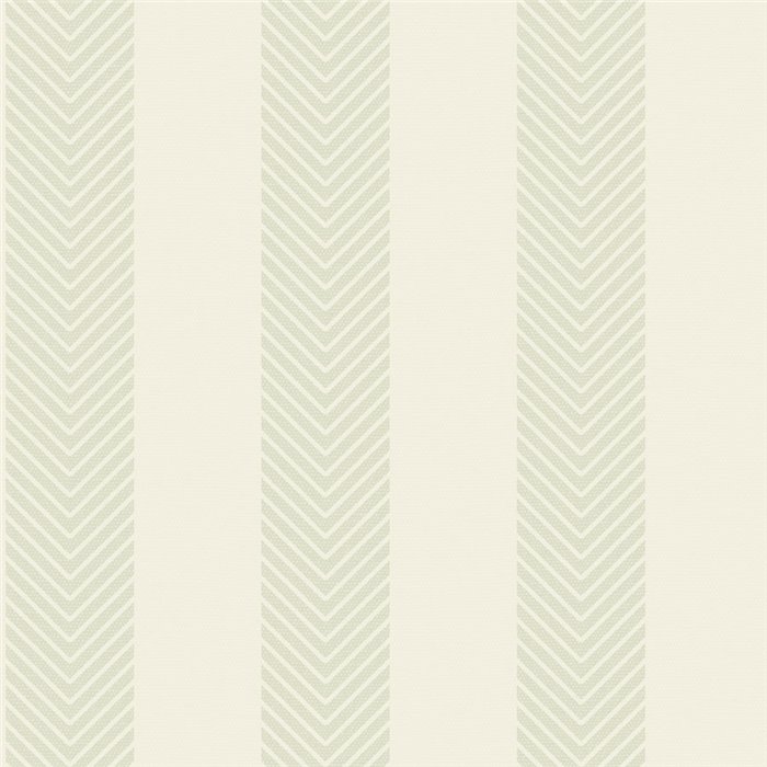 Papel pintado de rayas en espiga verde · Caselio Cocoon 108027064