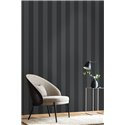 Papier peint rayures chevrons noir · Caselio Cocoon 108029037