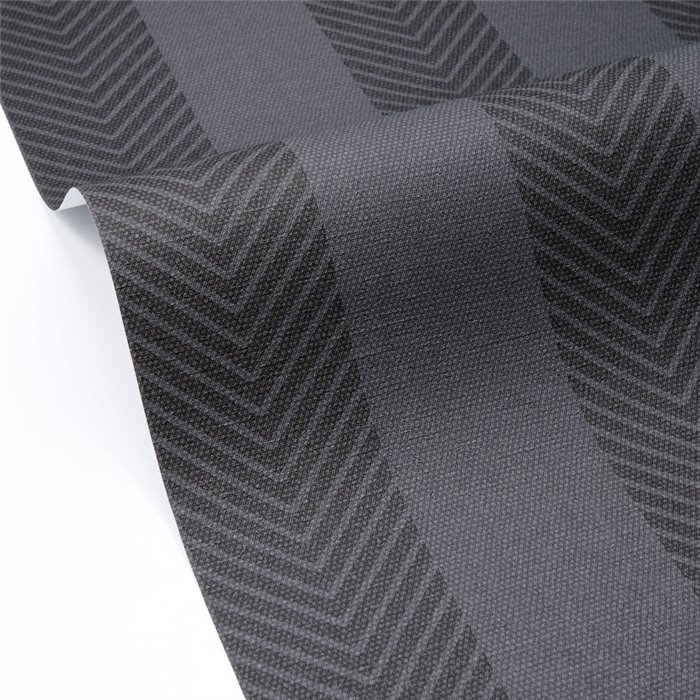 Papel pintado de rayas en espiga negro · Caselio Cocoon 108029037