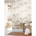 Natural tropical leaf wallpaper · Casadeco Canopée 202631313