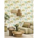 Botanische Tapete mit Palmblättern · Casadeco Canopée 202637337