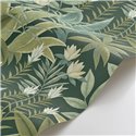 Papel pintado de jungla verde con flores · Casadeco Canopée 202637575