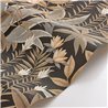 Papier peint floral tropical fond noir · Casadeco Canopée 202639559