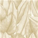 Papel pintado de follaje suave beige · Casadeco Canopée 202641313