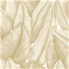 Beige Tapete mit sanftem Blattwerk · Casadeco Canopée 202641313