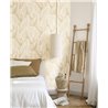 Papel pintado de follaje suave beige · Casadeco Canopée 202641313