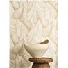 Papier peint feuillage beige doux · Casadeco Canopée 202641313