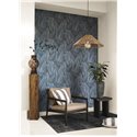 Blue tropical leaf wallpaper · Casadeco Canopée 202646808