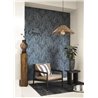 Papel pintado tropical de hojas azules · Casadeco Canopée 202646808