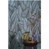 Papel pintado tropical de hojas azules · Casadeco Canopée 202646808