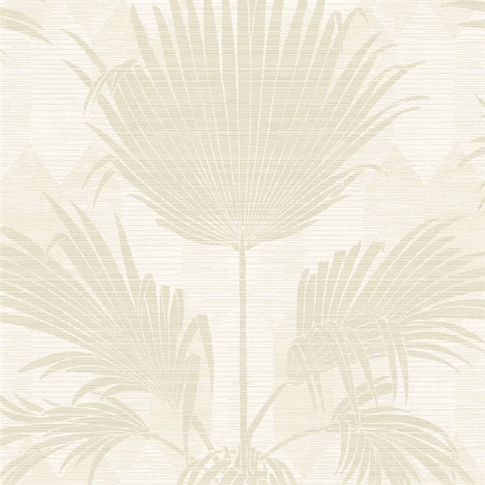 Papier peint palmiers ton sur ton · Casadeco Canopée 202651111