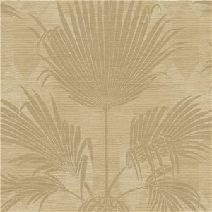 Papel pintado de palmeras efecto paja