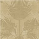 Papier peint palmiers effet paille · Casadeco Canopée 202651441