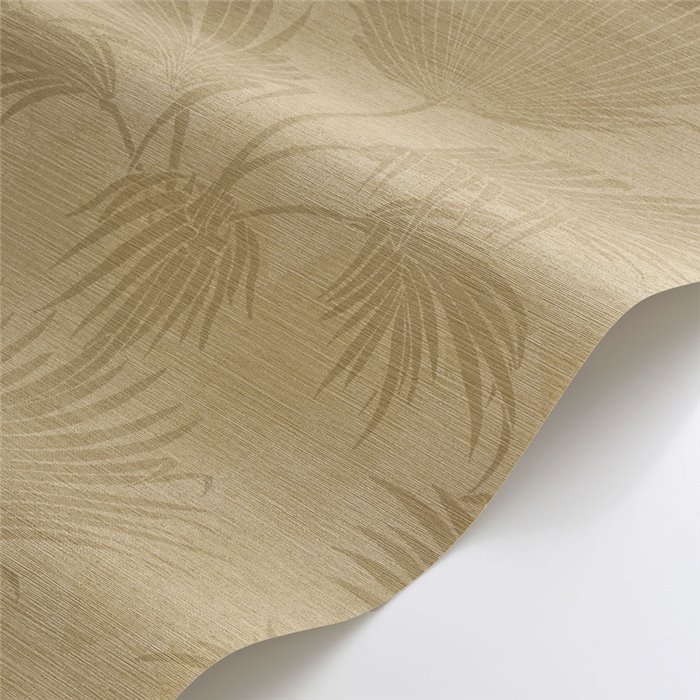 Papel pintado de palmeras efecto paja · Casadeco Canopée 202651441