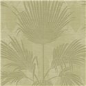 Papier peint palmiers effet raphia vert · Casadeco Canopée 202657227
